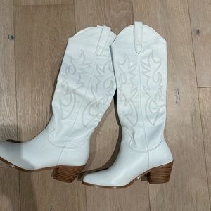 White Cowboy Boots